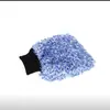 Guantes de felpa de pelo largo engrosados de doble cara para limpieza de coches transfronterizos, guantes de lavado de coches de vellón de coral absorbente de fibra ultrafina