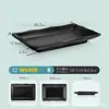 Vajilla de Melamina Plato Japonés para Sushi Plato Rectangular Plato para Carne Plástico Negro Barbacoa Buffet Olla Caliente Plato para Guarnición Comercial