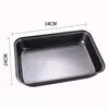 Molde Rectangular Antiadherente para Hornear Pasteles, Molde de Acero al Carbono, Disponible en Tamaños Grande, Mediano y Pequeño, Molde para Hornear con Recubrimiento Antiadherente para Asar Pollo