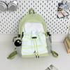 Mochila Leve Nova 2025 Feminina Grande Capacidade Viagem Outdoor Caminhada Saco com Cordão Mochila de Montanhismo Mochila de Caminhada Cor Contrastante