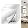 Pegatinas de Pared de Espejo Acrílico de Venta Caliente Transfronterizas Autoadhesivas Espejo de Cuerpo Entero Pegatinas de Espejo de Tocador para Dormitorio Dormitorio Espejo Suave Autoadhesivo