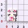 Serie Rosa de Dibujos Animados Hello Kitty My Melody Colgante para Llavero DIY Cadena para Teléfono Pegatina para Refrigerador Accesorios de Resina