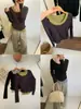Camiseta de Manga Larga Falsa de Dos Piezas para Mujer, Comercio Exterior de Exportación Original, Nuevo Top Ajustado para Primavera y Otoño 2025