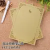 Bestseller transfronterizo de Amazon: Papel de carta de lino, sobre vintage exquisito de alta gama, invitación sellada con cera, membrete texturizado