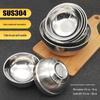 Tigela Platinum de Camada Dupla em Aço Inoxidável 304, Tigela de Arroz Isolada 316 para Restaurante, Tigela de Sopa, Tigela Doméstica para Crianças, Tigela para Macarrão Instantâneo para Estudantes