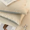 Fundas de almohada de algodón 100% cepillado 60S, Fundas de almohada de color sólido simple y de dos colores, Estilo sobre sin cremallera, Paquete doble de algodón 100%