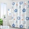 Cortina de ducha de dibujos animados para comercio electrónico transfronterizo cortina de ducha de poliéster impresión digital engrosada impermeable cortina de baño cortina de balcón venta al por mayor