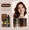 Tinta de Cabelo Vegana Transfronteiriça com Embalagem Totalmente em Inglês, Tinta de Cabelo em Espuma, Suave e Não Irritante, Cobre os Fios Brancos e os Deixa Pretos