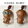 Colgante de vaca de sándalo verde con doce signos del zodiaco, colgante de mascota de vaca del zodiaco, collar para hombre y mujer, llavero estéreo de vaca, cadena para teléfono móvil