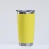 Exclusivo Transfronterizo Taza de Coche de 20 oz Acero Inoxidable Pro304 Doble Capa Plástico Pulverizado Montada en Coche Hielo Taza de Cola Americana Venta al por Mayor