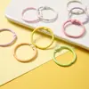 Colgante de llavero para bolso de mano hecho a mano con cuentas de color macarrón de 3 cm, accesorio con cierre de anilla abierta