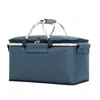 Bolsa Térmica Plegable para Hielo Exterior Bolsa Aislada para Llevar Cesta de Gran Capacidad 18L Camping Picnic Portátil Desmontable Autocalentable