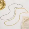 Amazon Aliexpress El Más Vendido para Hombre Cadena de Oro de Moda Personalizada Cadena Simple y Versátil Collar de Cadena Nk Joyería
