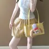 Calça Casual de Verão Nova, Soltinha para Meninas, com Design Fofo de Nariz de Porco, Adequada para Relaxar em Casa ou Usar Fora, Estilo Preguiçoso, Calça de Dormir