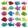 Brinquedo de Pesca Infantil Peixe Magnético Grande e Pequeno Dupla Face Tridimensional Peixe de Plástico Praça Parque Feira Noturna Barraca Peixe de Brinquedo