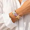 Pulsera de verano transfronteriza linda estilo isla playa vacación estrella de mar vieira, de moda, dulce, exquisita pulsera de muñeca estilo dopamina