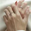Anillo de Pareja de Princesa y Guerrero Un Par de Anillos Abiertos Personalizados de Moda de Nicho Anillo de Corona Simple de Moda