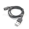 Cable de carga rápida magnético para pulsera inteligente casera, USB macho a 2 pines magnéticos de paso de 2,38 mm