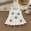 Vestido para Niña Hecho a Medida Clase A Algodón Puro Ropa de Bebé Chaleco Tejido Falda Delgada Suéter para Niños Primavera y Verano