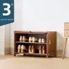 Zapatero para entrada de casa, estante para zapatos, solución de almacenamiento para el hogar, gran capacidad, económico para dormitorios, a prueba de polvo para apartamentos de alquiler