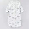 Saco de Dormir para Bebê Transfronteiriço Verão Bebê Recém-Nascido Pijama Macacão Anti-Pulo Primavera e Outono Manga Comprida Saco de Dormir Todas as Estações