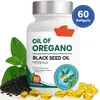 En Stock Transfronterizo Más Vendido Nuevo Producto Cápsulas Blandas de Aceite de Orégano y Aceite de Semilla Negra Aceite de Orégano Venta al por Mayor/OEM