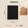 Álbum de Fotos com 6 Furos Caderno de Capa Binder de Papel Kraft Espesso Pasta de Arquivo A4 Papelaria B5 Capa A5 Caderno Binder