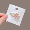 Versión Coreana del Nuevo Dulce Super Hada Flor de Seda Glaseada Pinza de Pato Pinza Lateral Nuevo Exquisito Accesorio para el Cabello para Mujeres