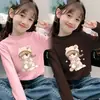 Y2016 # Camiseta Térmica de Manga Larga para Niñas Otoño e Invierno Cuello Medio Alto Versátil Cálida