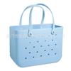Bolsa de Compras de Palha para Mulheres, Bolsa de Praia Impermeável, Bolsa de Armazenamento para Camping, Viagem, Natação, Bolsa de EVA com Furos Multicolorida