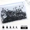 Rey Negro Abanico Diamante Fondo Plano Ss4 Diamantes Sueltos Granel Pedrería de Vidrio Arte de Uñas DIY Calcomanías de Uñas de Cristal Accesorios
