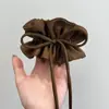 Nueva Banda para el Cabello Plisada de Doble Capa Intestino Grueso Cinta de Lazo Cuerda para el Cabello Cola de Caballo Accesorios para el Cabello Banda para el Cabello Tocado Femenino Sentido de Alta Gama