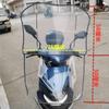 Parabrisas de motocicleta eléctrica de PVC transparente, parabrisas delantero engrosado y duradero, resistente al frío y de mayor espesor.