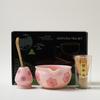 Conjunto de chá matcha japonês transfronteiriço, conjunto com 7 peças, caixa colorida, fabricantes de explosões de cerâmica da Amazon de alta qualidade