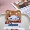 Nuevo Peluche Creativo Gato Kt Muñeca Travesti Accesorios Broche DIY Accesorios para el Cabello Material Colgante Llavero Colgante