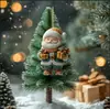 Stock Spot Navideño Acrílico Plano Papá Noel Decoración Festiva Adornos para Árbol de Navidad Decoraciones para Árbol de Navidad Adornos Colgantes