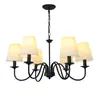 Lustre minimalista de sala de estar estilo americano, todo em cobre, adequado para vilas, lobbies de hotel e restaurantes, lustre personalizado criativo retrô de designer