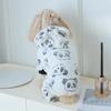 Ropa para Mascotas Forro Polar Coral Pequeño Panda con Capucha Pantalones de Esquina Agradable a la Piel Cálido Adecuado para Mascotas Pequeñas y Medianas Fábrica de Origen