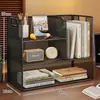 Prateleira de armazenamento de mesa, estante pequena vertical de várias camadas para mesa, armário de armazenamento de arquivos para estação de trabalho de escritório, estante de livros para casa