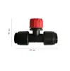 Nuevo Conector Rápido de Riego Integrado de Tres Vías de Ocho Agujeros Gotero de Conector Rápido Fuente de Conector Rápido Atomización de Conector Rápido Gotero de Compensación de Presión de Conector Rápido