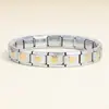 Pulseira Modular Italiana Popular Transfronteiriça DIY Montagem Personalizada Pulseira Colar Tornozeleira Corrente Elástica Pulseira de Relógio Joias
