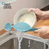 Bainabang cabeça plástico peneira para lavar arroz mistura manual hands-free gadget de cozinha máquina de lavar arroz máquina de lavar arroz multifuncional