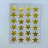Suministro Directo de Fábrica en stock al por mayor pegatinas de estrella para estampado en caliente color rojo estrella de cinco puntas papelería pegatinas de recompensa para niños