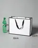 Fábrica de Origem Patchwork de Cartão Branco Bolsa Tote Criativa Processamento Vestuário Sobremesa Lembrança Personalizada Bolsa Tote de Cartão Branco