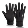 Guantes de Ciclismo para Hombre Otoño e Invierno al Aire Libre Pantalla Táctil A prueba de Viento Cálidos y Resistentes al Frío Forrados de Polar Conducción Tram Deportes Guantes para Mujer