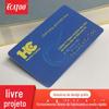 Cartão de bônus de consumo de membro de PVC com código convexo grande e superfície fosca com design gratuito profissional mais Filme de prata quente
