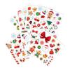 Et040 Hombre de Jengibre Navideño Cuadros Rojos Pegatina DIY Marco de Fotos Rompecabezas Decorativo Pegatina Pegatina de Dibujos Animados