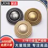 Sombrero de Tres Círculos con Forma de Cadena de Metal Pequeño Fragante Ropa Exterior Rompevientos Ropa Exterior Ropa de Lana Botón Botones Gama Alta