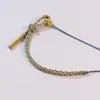 Pulsera de Media Cuenta y Media Cuerda Tejida a Mano, Nueva Tendencia Nacional Cuerda de Mano Semi-Terminada, Pulsera Original Pulsera de Cuentas DIY
