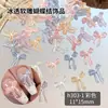 Decorações de Nail Art de Laço Esculpido Macio Atacado ins Laço de Fita Transparente Longo Fluido Resina DIY Decoração de Unha Usável Diamantes